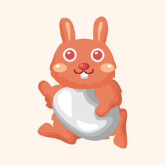 easter rabbit theme element vector,eps