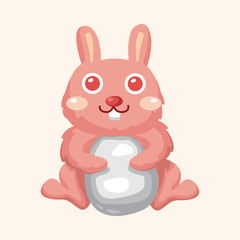 easter rabbit theme element vector,eps