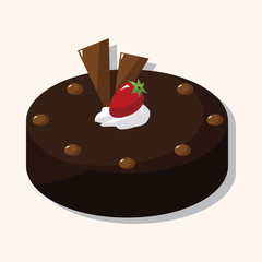 decorating cake theme elements vector,eps10