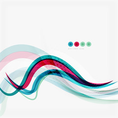 Blue wave abstract background