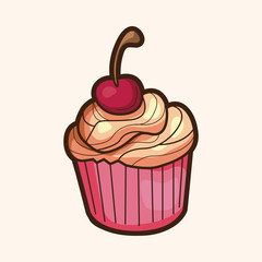 decorating cake theme elements vector,eps10