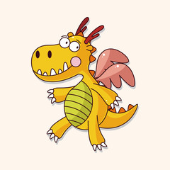 dragon theme elements vector,eps