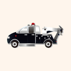 transportation theme police car elements vector,eps