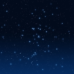 Naklejka premium Stars on a gradient night sky.