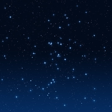 Stars on a gradient night sky.
