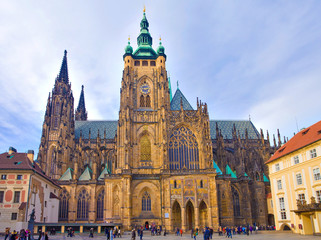 Fototapeta na wymiar Prague, Cathédrale saint-Guy