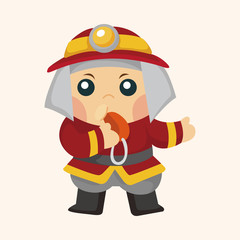 fireman theme elements