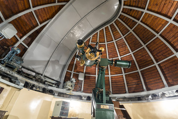 Astronomy telescope in an astronomical observatory