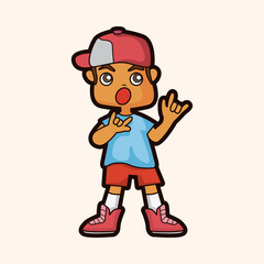 hip hop dancer theme elements