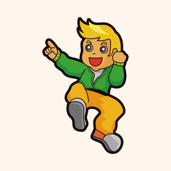 hip hop dancer theme elements