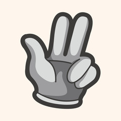 Obraz premium hand theme elements