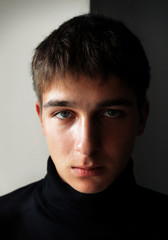 Fototapeta premium Serious Young Man Portrait