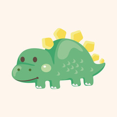 dinosaur cartoon theme elements