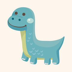 dinosaur cartoon theme elements