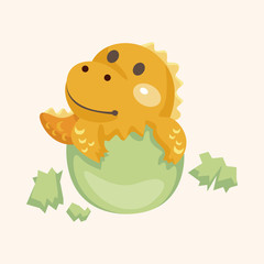 dinosaur cartoon theme elements