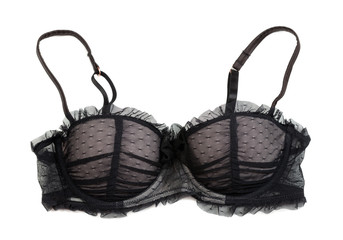 Elegant bra isolated on white.