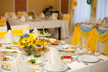 gorgeous wedding decor on table
