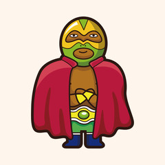 Wrestler theme elements