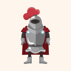 Obraz premium knight theme elements