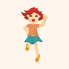 jumping person theme elements