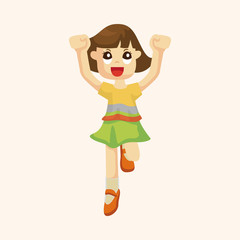 jumping person theme elements