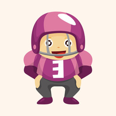 football player theme elements