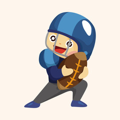 football player theme elements