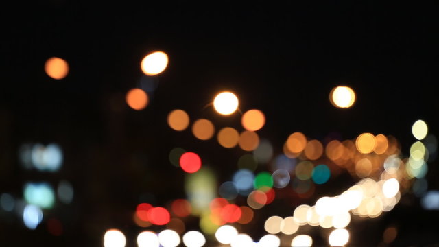 Night street defocus