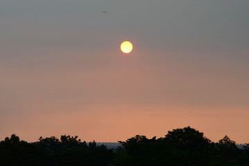 Sunset at Kuala Lumpur Airport