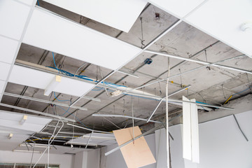 Interior remodeling work on an existing commercial building