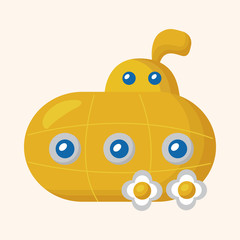 Transportation boat theme elements