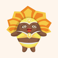 Carnival Dancer theme elements