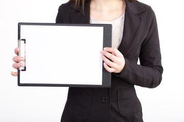showing blank clipboard