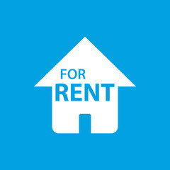 For rent white icon