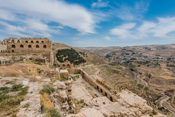 Fototapeta premium Al Karak kerak crusader castle fortress Jordan