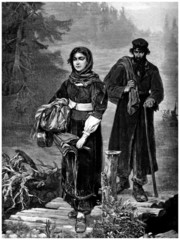 Pair -  Couple - Paar - 19th century