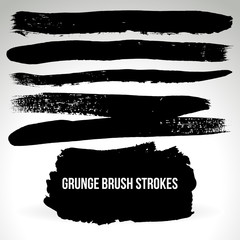 Brush stroke and texture. Vector design.