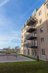Obraz premium Neubau mit Balkonen