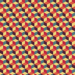 abstract retro geometric pattern