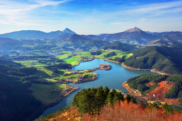 Urkulu reservoir in Basque Country