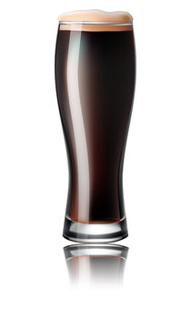 glass of beer. stout.