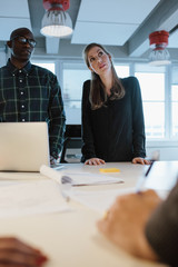 Business people during a meeting