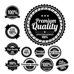 Premium Quality Labels with retro vintage design