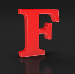 Letter F (clipping path included)