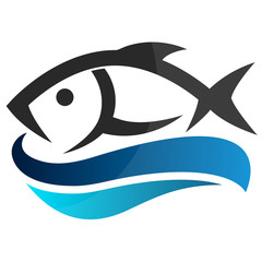 Fish on waves