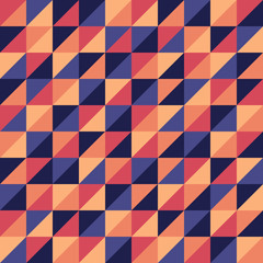 Abstract seamless pattern with colorful triangles.