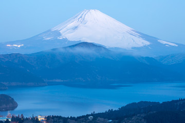 Fuji Mountain Lake Hakone Sunrise