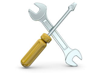 Screwdriver and Wrench - 3D