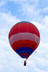 Fototapeta premium Hot air balloon in blue sky
