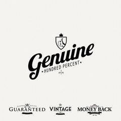 Premium Quality Labels with retro vintage design